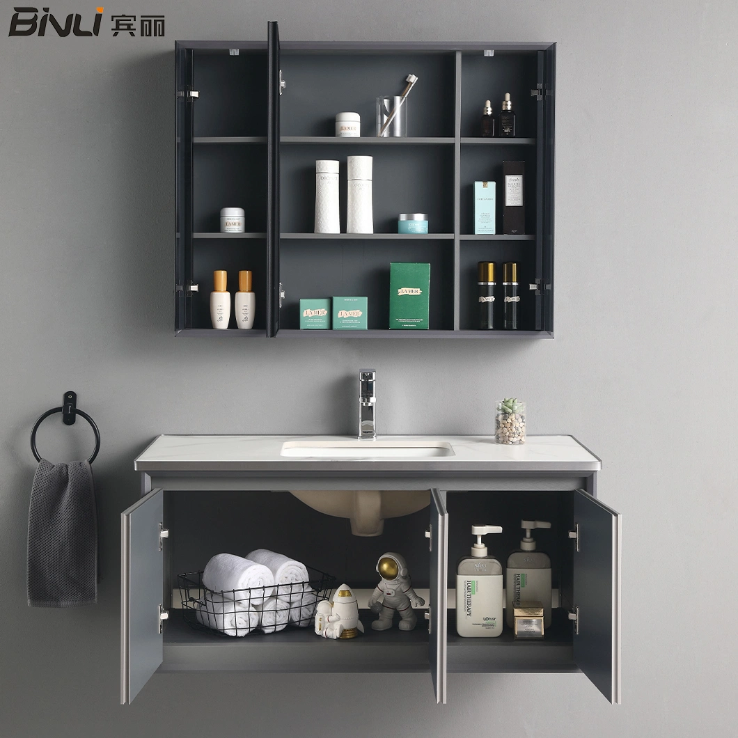 American Standard Wall Mounted Recessed Mounted Sink Basin Aluminum Bathroom Vanities Living Room Medicine Mirror Cabinet