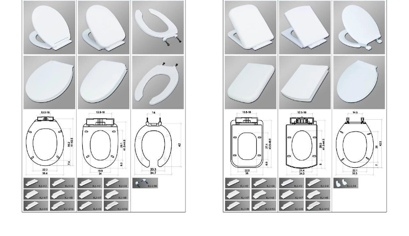 Universal Size Oval/ Round Shape with Wood Grain Pattern Toilet Seat