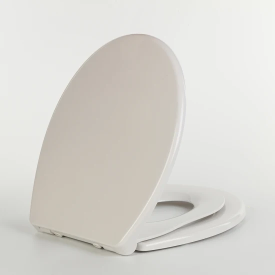 Образец настройки горячей продажи квадратный белый пластиковый чехол на сиденье для унитаза UF сиденья для унитаза (Au107)